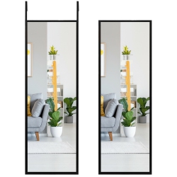 COSTWAY Door Wall Mounted Mirror Full Length Hanging Mirror Bedroom Bathroom