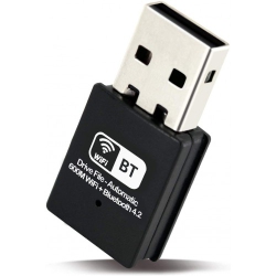 CABLESHARK Bluetooth 4.2 And 600Mbps Wifi USB Combo Adapter