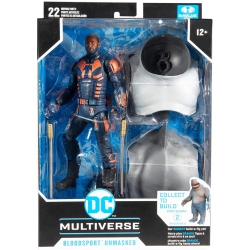 DC Multiverse Suicide Squad 7 Inch Action Figure Baf King Shark Exclusive - Unmasked Bloodsport Label In Gold