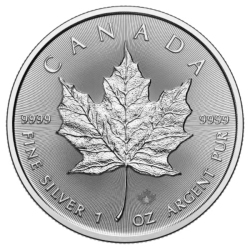 ROYAL CANADIAN MINT – 2025 1 OZ Maple Leaf Coin – .9999 Fine In Silver