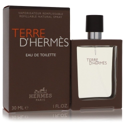 HERMES Terre D' By Eau De Toilette Spray Spray Refillable (Men) 1 OZ