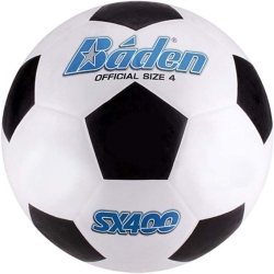 BADEN S305 Rubber Series Soccer Ball - Classic Soccer Equipment for Indoor & Outdoor, Size 4
