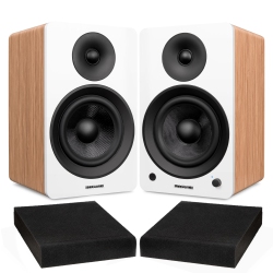 FLUANCE Ai61 Powered 2.0 Stereo Bookshelf Speakers With 6.5" Drivers, 90W Amplifier And High Density Foam Isolation Pads