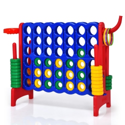 TOPBUY 4-To-Score Giant Game Set for Kids Educational Toys With Ring Game And Basketball Hoop Indoor Outdoor