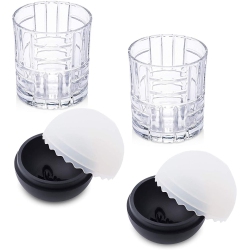 JOURNEY'S EDGE Whiskey Glasses On The Rocks Set Of 2