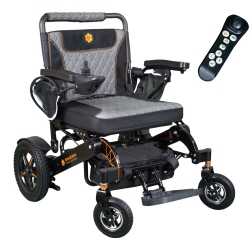 BANGERAN Heavy Duty Foldable Electric Wheelchair for Adults And Seniors, Collapsible & Travel Portable Motorized | Aviation Cruise Travel Friendly |