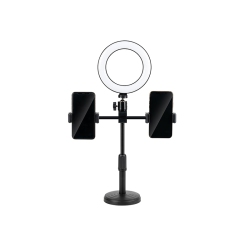 HAVIT St7021 6 Inch Ring Led Light With Desktop Bracket Phone Holder