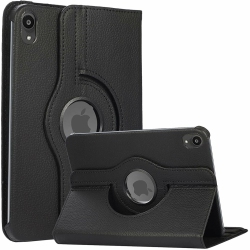 CC Topsave 360 Rotating Pu Leather Tablet Case Cover for Apple Ipad Mini 6 In Black