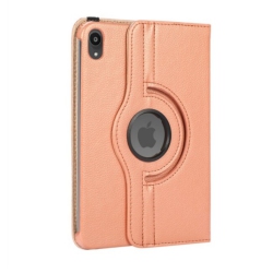 CC Topsave 360 Rotating Pu Leather Tablet Case Cover for Apple Ipad Mini 6, Rose In Gold