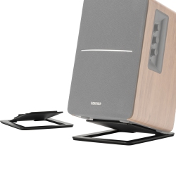 VENTRAY Home 7" Desktop Speaker Stands for Midsize Bookshelf Computer Speakers - Pair In Black