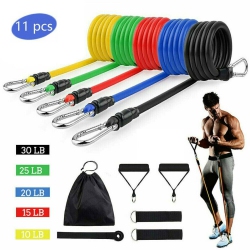 ISTAR Resistance And Exercise Bands Set, Workout Bands \w Different Resistance Levels for Indoor And Outdoor Sports, Fitness Training Equipment For