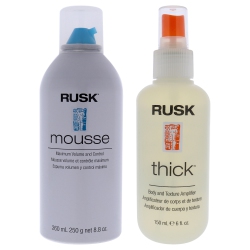VARIOUS DESIGNERS Mousse - Maximum Volume And Control And Thick Body And Texture Amplifier Kit By for Unisex - 2 PC Kit 8.8OZ Mousse, 6OZ Texture