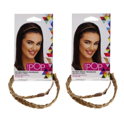HAIRDO Pop Double Braid Headband - R25 Ginger Blonde By for Women - 1 PC Hair Band - Pack Of 2 In Multicolor