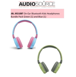 JBL Jr310Bt On-Ear Bluetooth Kids Headphones Bundle Pack (1) And Blue (1) In Green