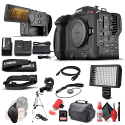 CANON Eos C70 Cinema Camera + 128GB Card+ Case + More: Advanced Bundle