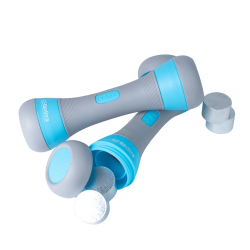 BINTIVA Adjustable Weight Hand Dumbbell Weights - Non Slip Pair Adjusts From 2.2 -4.4 Lbs Per Dumbbell - Great for Home Gyms