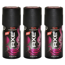 AXE Excite Deodorant Body Spray By for Unisex - 4 OZ Body Spray - Pack Of 3