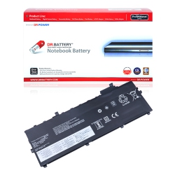 DR. BATTERY - Replacement for Lenovo Thinkpad X1 Carbon 20Hrcto1Ww 6Th Gen G6 2018-20Kh006Dsp Sb10K97586 Sb10K97587 [11.55V / 55Wh]