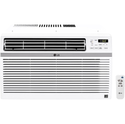 LG 24, 500 Btu 230V Window-Mounted Air Conditioner With Remote Control In White