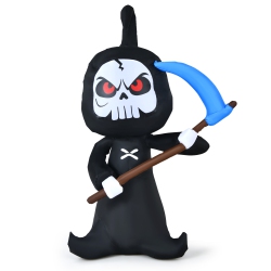 TOPBUY 6Ft Halloween Inflatable Ghost Outdoor Blow Up Decoration With Led Lights& Blower Blow Up Halloween Decoration