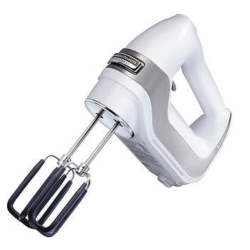 HAMILTON BEACH 7 Speed Hand Mixer. 21.43 Cm × 8.7 Cm × 25.34 Cm Professional 7 Speed Hand Mixer Lockable Swivel Cord for Right Or Left Hand Use