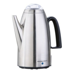 HAMILTON BEACH Percolator . 12-Cup Percolator With Detachable Cord
