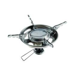 MARTIN Msi-12L Portable Backpacking Stove - Isobutane Gas Camping Burner With Large Brackets, Outdoor Cooking