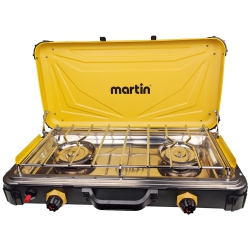 MARTIN 2 Burner Camp Stove - Portable Dual Propane Gas Burner for Camping And Outdoor Cooking