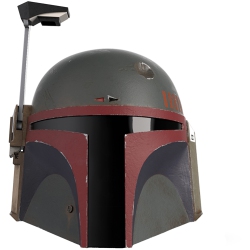 STAR WARS The Series Life Size Prop Replica Helmet - Boba Fett (Re-Armored) Premium Electronic Helmet In Black