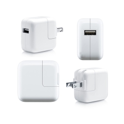 GLOW ACCESSORIES |Ga| 10W USB Power Adapter for Iphone, Ipod And Ipad - Non-Retail Packaging - - 2 Pack Combo In White