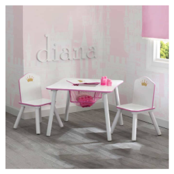 DELTA CHILDREN Kids Table And 2 Chairs Set With Storage