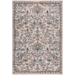 LADOLE RUGS La Dole Rugs Traditional Persian Oriental Paisly Ivory Grey Teal Turquoise Area Rug Living Room Bedroom Carpet Tapis 2'7"x4'11