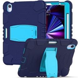 XCRS Apple Ipad Mini 6 8.3 Inches (2021) Rugged Case \w Kickstand, Full Body Heavy Duty Triple Layered Shockproof, Anti-Skid Protective Cover \w