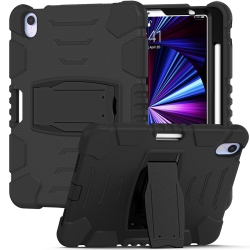 XCRS Apple Ipad Mini 6 8.3 Inches (2021) Rugged Case \w Kickstand, Full Body Heavy Duty Triple Layered Shockproof, Anti-Skid Protective Cover \w