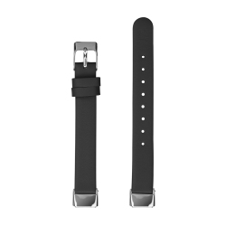 STRAPSCO Sleek Leather Watch Band Strap for Fitbit Luxe - Short-Medium - In Black