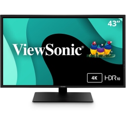 VIEWSONIC 43" Uhd 3Ms Gtg Mva Lcd Monitor (Vx4381-4K) - In Black