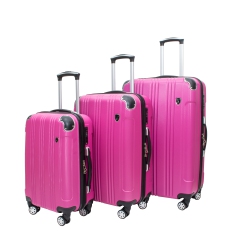 ARCHIBOLT 3-Piece Hard Shell Rolling Suitcase Set, Luggage Bag, Lightweight Large Luggage Suitcase Set \w Tsa Lock, Checked And Cabin Big Hard