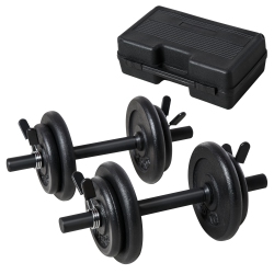 SUGIFT Adjustable Dumbbells Weight Set to 66 Lbs., Free Weight Dumbbell  with Connecting Rod Used as Barbell, for Men and Women Home Gym Work Out  Training Fitness 