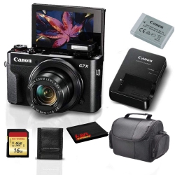 CANON Powershot G7 X Mark Ii Digital Camera 1066C001 Bundle With 16GB Memory Card - International Model