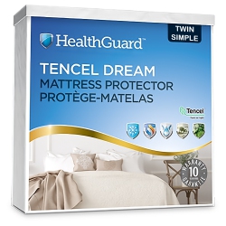HEALTHGUARD Tencel Dream Tencel Jacquard Waterproof Mattress Protector Twin
