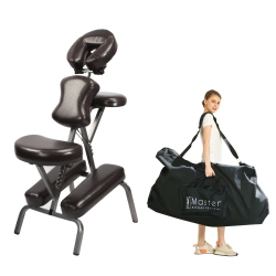 MASTER MASSAGE Bedford Portable Chair Professional Package 1Count, Coffee, 1 Count