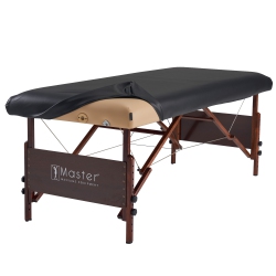 MASTER MASSAGE Rectangular Universal Fabric Fitted Pu Vinyl Leather Ultra-Durable Table Protection Cove for Massage Lash Bed, 28” to 32” Wide