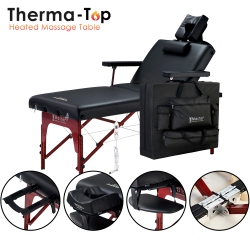 MASTER MASSAGE 31" Montclair Salon Spa Beauty Therma Top Best Portable Heated Folding Massage Table Bed Couch Package for Facial Tattoo Color \w