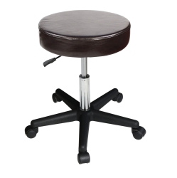 MASTER MASSAGE Versatile Height Adjustable Rolling Swivel Hydraulic Stool for Salon, Beauty, Home And Office - Coffee
