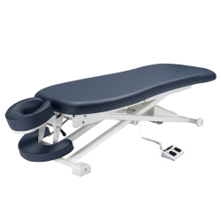 MASTER MASSAGE 29” Theramaster Flat Electric Powerlift Table, Royal In Blue