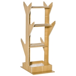 PAWHUT 49" Cat Tree \w Resting House, 4-Level Cat Tower Furniture \w Soft Cushion, Activity Center for Kittens, Cat Shelf for Playing Relaxing And