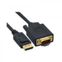CABLESHARK Displayport to VGA Male Cable M/m 15Ft