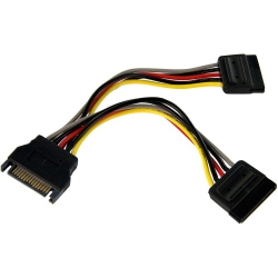 CABLESHARK SATA Power Y Splitter Adapter Cable - M/2F