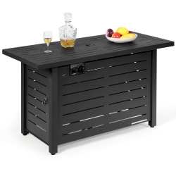 TOPBUY Outdoor 60, 000 Btu Fire Pit Table Patio Propane Heater W/door & Table Cover