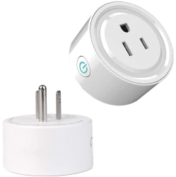 NIERBO 2Pack Wi-Fi Smart Plug Wifi Smart Plug 10A 2400W Mini Smart Plug Works \w Amazon Alexa, Echo, Google Home, No Hub Required, Voice Command
